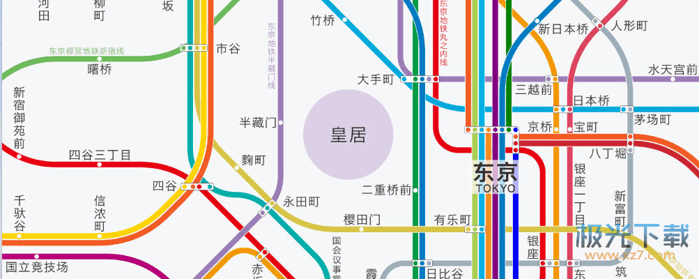 东京地铁图高清中文版介绍