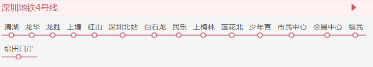 深圳地铁4号线路线图