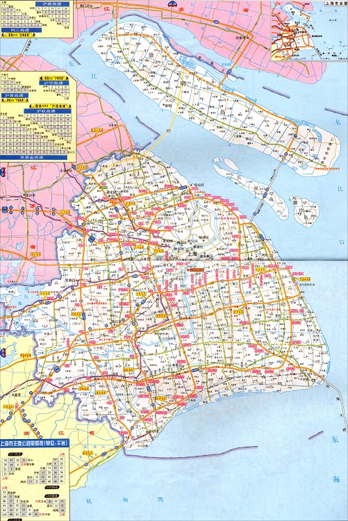 上海市高速公路地图全图高清版介绍: