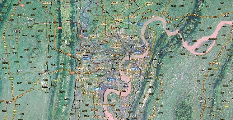 重庆卫星地图2019大图(1)
