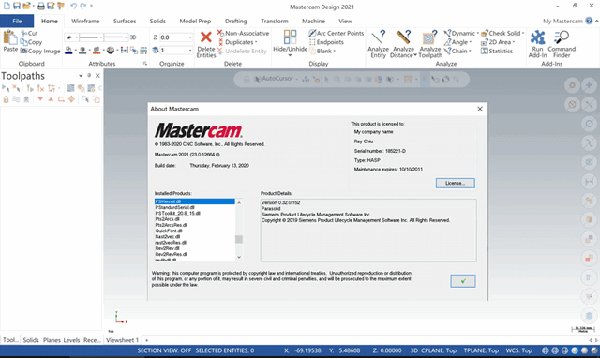 mastercam2021软件