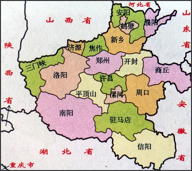 河南地图大图版