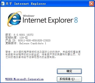internet explorer 8.0正式版