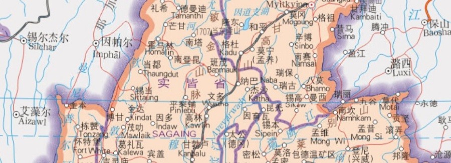 缅甸地图高清版大图电子版中文版(1)