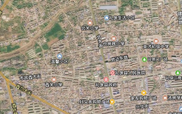 礼泉县地图全图高清版 全版