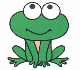 青蛙簡筆畫圖片帶顏色 卡通版