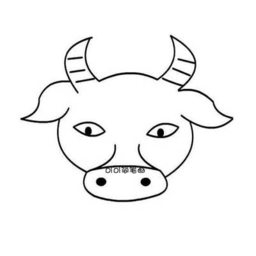 牛的簡筆畫圖片帶顏色 兒童可愛版 521063