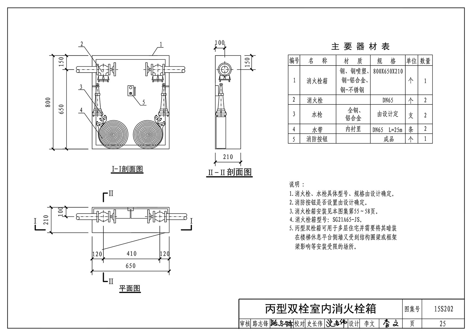 15s202消火栓箱图集pdf版官方版(1)