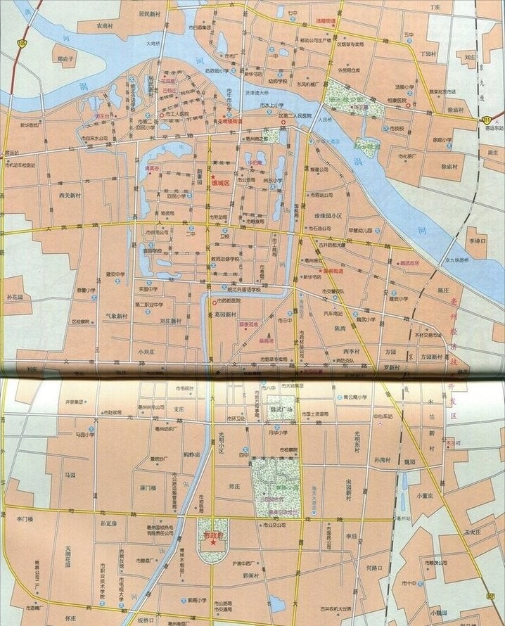 亳州地图高清版大图 全新版-含行政区划