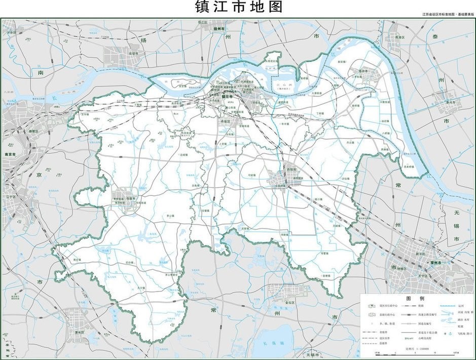 镇江地图区域划分图