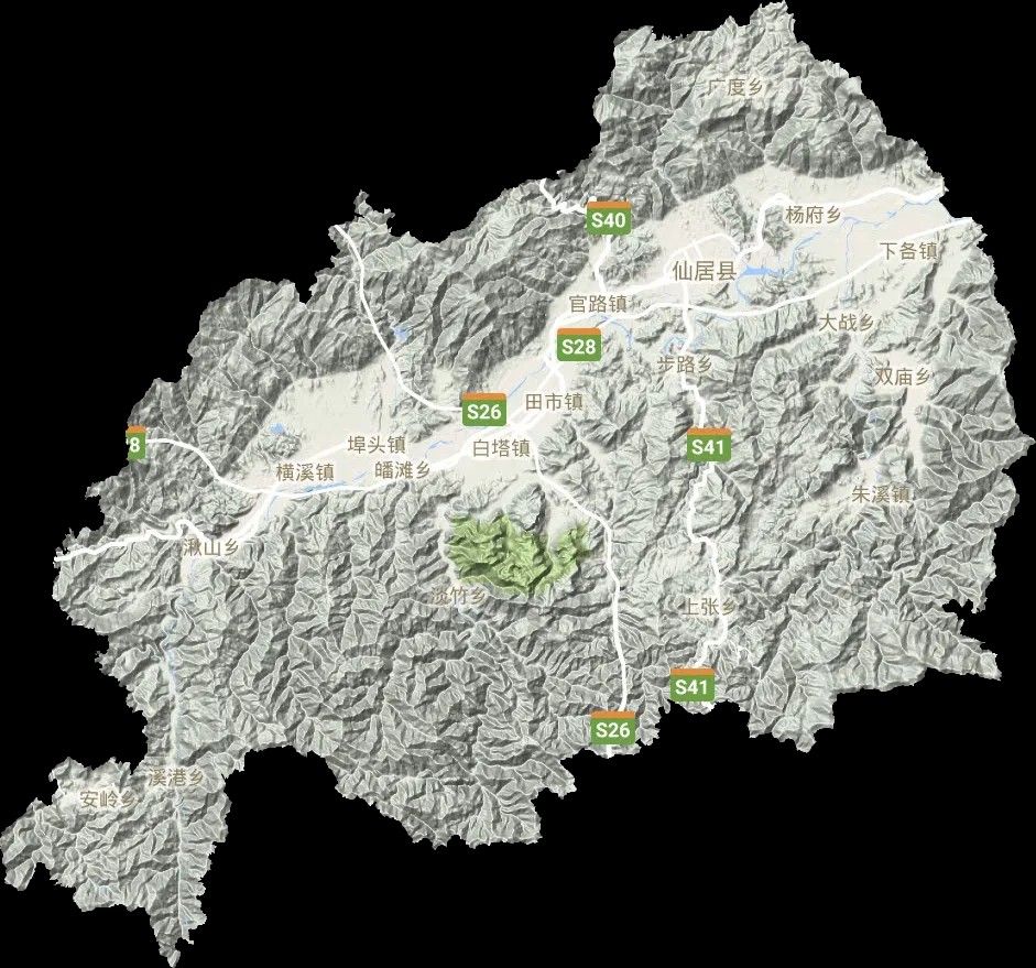 仙居县地图全图高清版 完整版