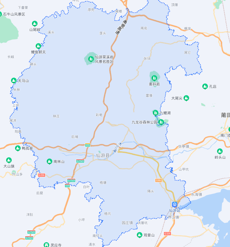 仙游县地图全图高清版 完整版