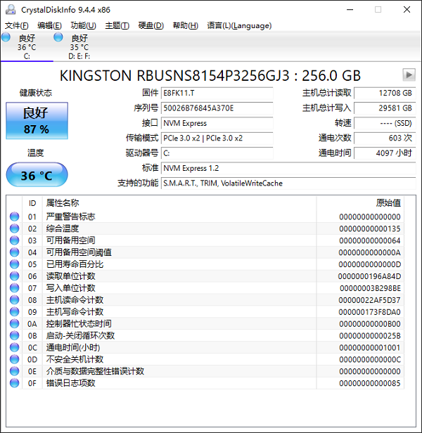 crystaldiskinfo免安装版(2)