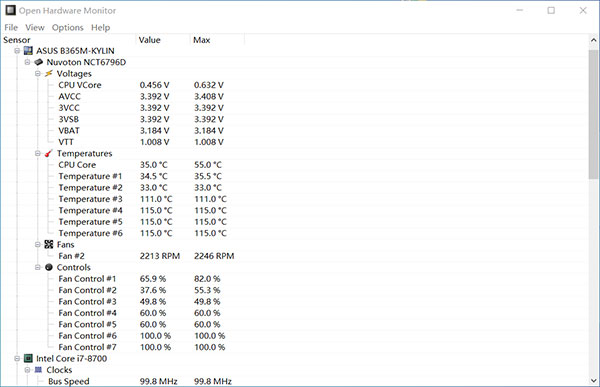 Open Hardware Monitor中文版(电脑硬件检测工具)(2)