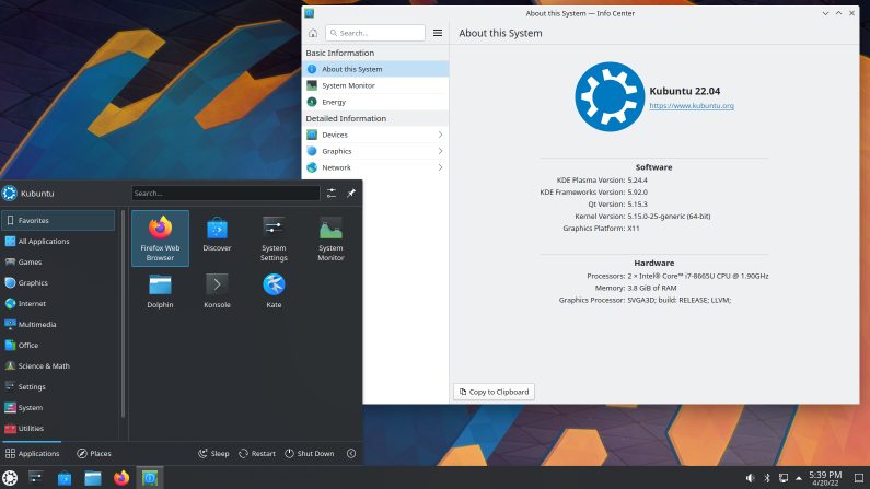 kubuntu 22.04.1 lts(1)