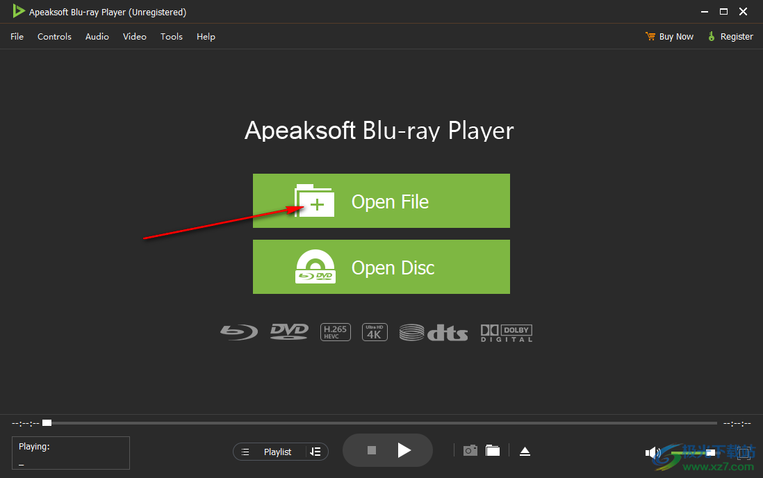 Apeaksoft Blu-ray Playe添加视频播放方法