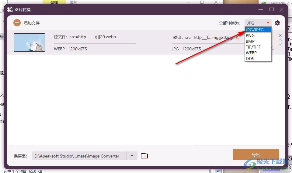 Apeaksoft Video Converter Ultimate怎么转换图片格式