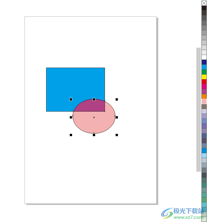 coreldraw给图形填充颜色的方法