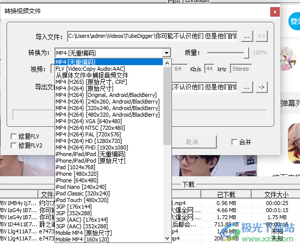 视频下载转换(Tubedigger)