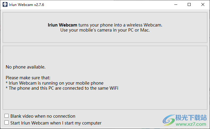 Iriun Webcam(手机作为电脑摄像头)