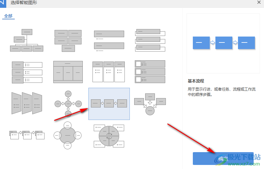 WPS Word文档制作技术路线图的方法