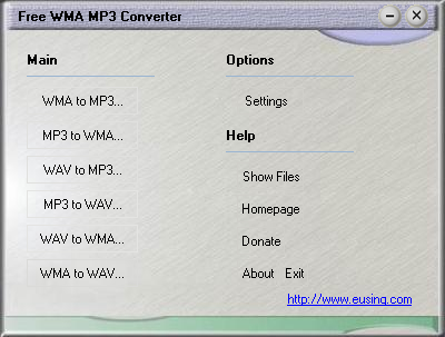 Free WMA MP3 Converter(音频格式转换软件)(1)