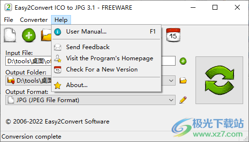 Easy2Convert ICO to JPG(ICO图标转JPG工具)