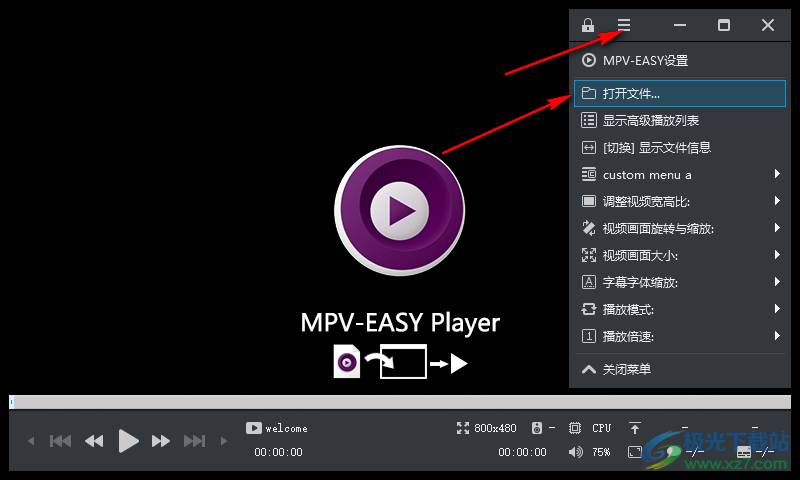 mpv easy player的使用方法