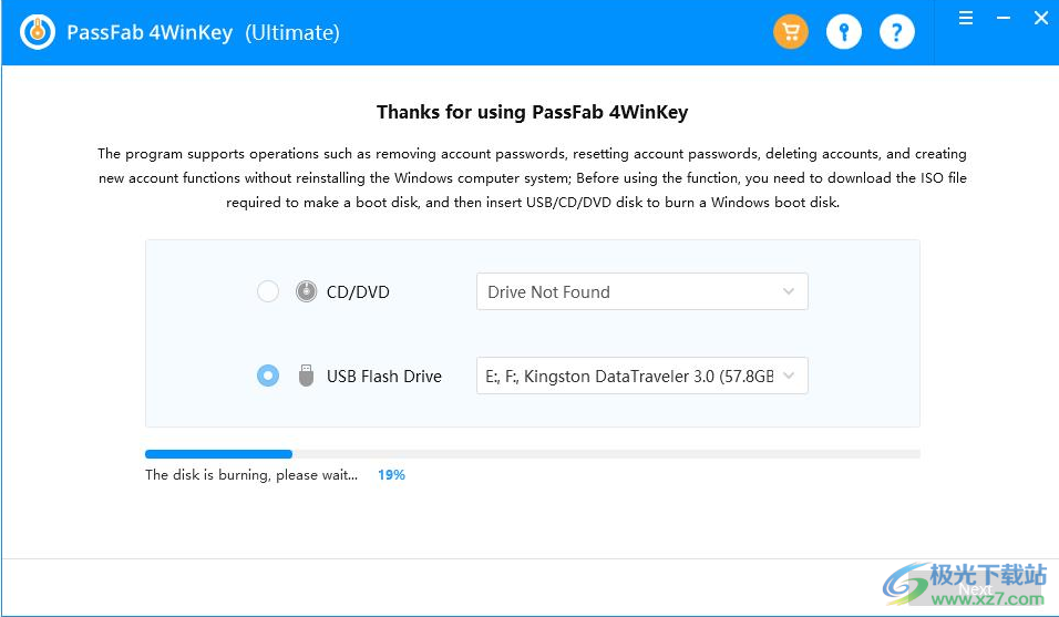 PassFab 4WinKey pro专业版(密码解除软件)