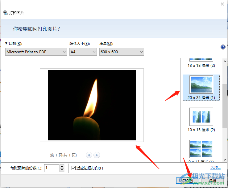 Microsoft Office Picture Manager打印图片的方法