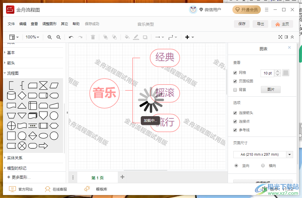 金舟流程图软件制作流程图的方法