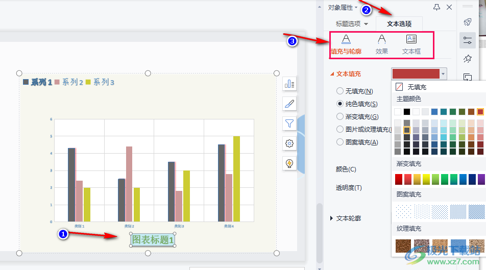 WPS PPT图表标题不见了的解决方法