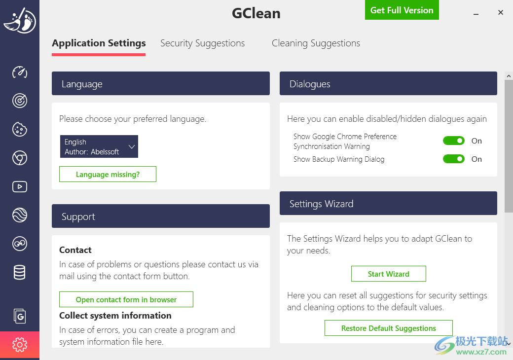 Abelssoft GClean 2022(浏览器缓存垃圾清理软件)