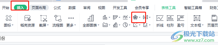 ​wps表格如何插入雷达图