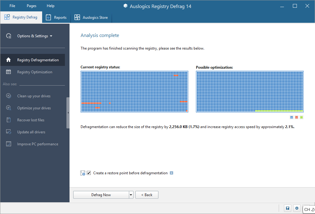 AusLogics Registry Defrag(注册表碎片整理工具)(1)