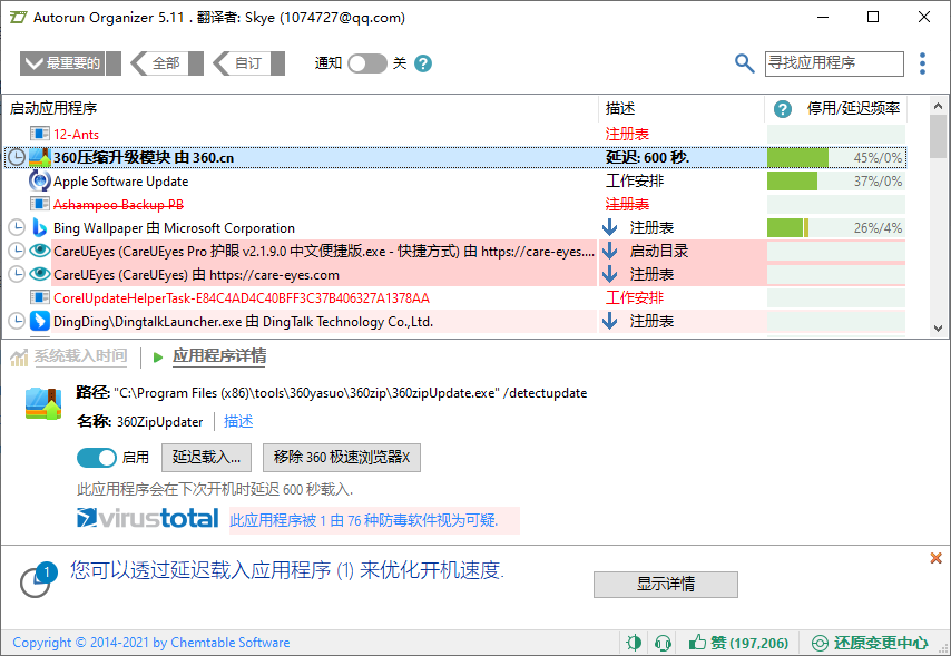 Autorun Organizer(开机启动项管理软件)(1)