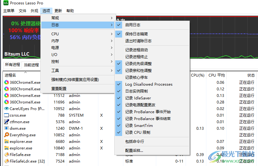 process lasso pro 10中文破解版(电脑进程监控软件)