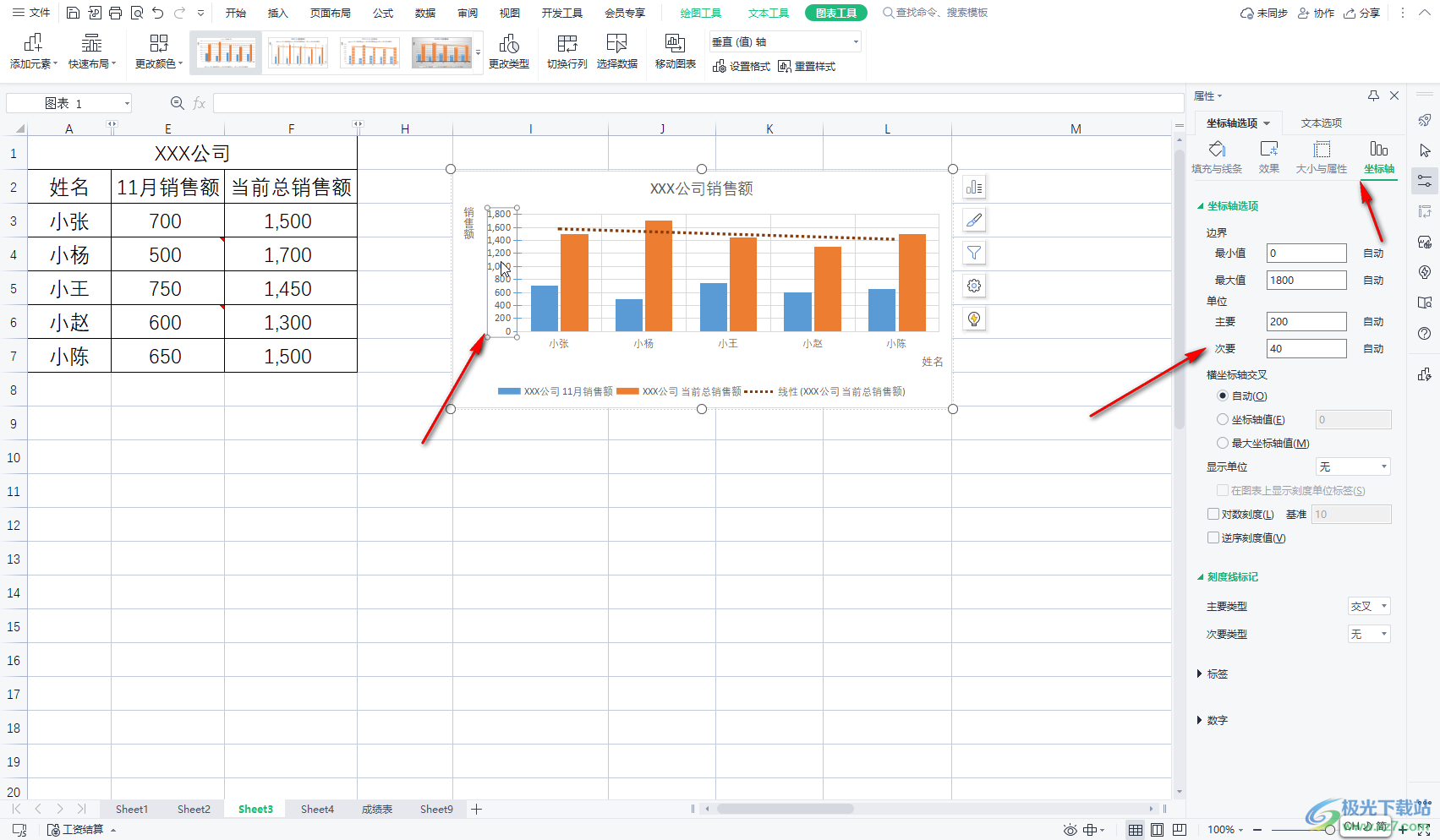 ​WPS Excel里的X和Y轴怎么互换