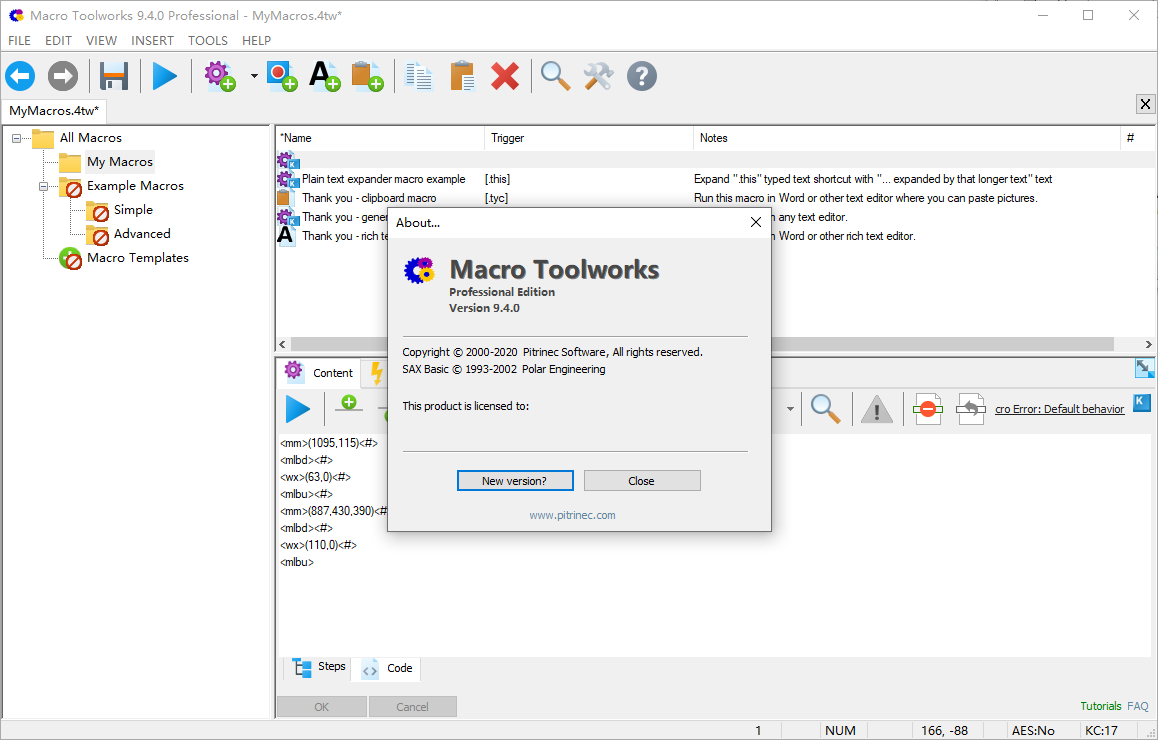macro toolworks pro破解版(键盘鼠标宏编程录制工具)(1)