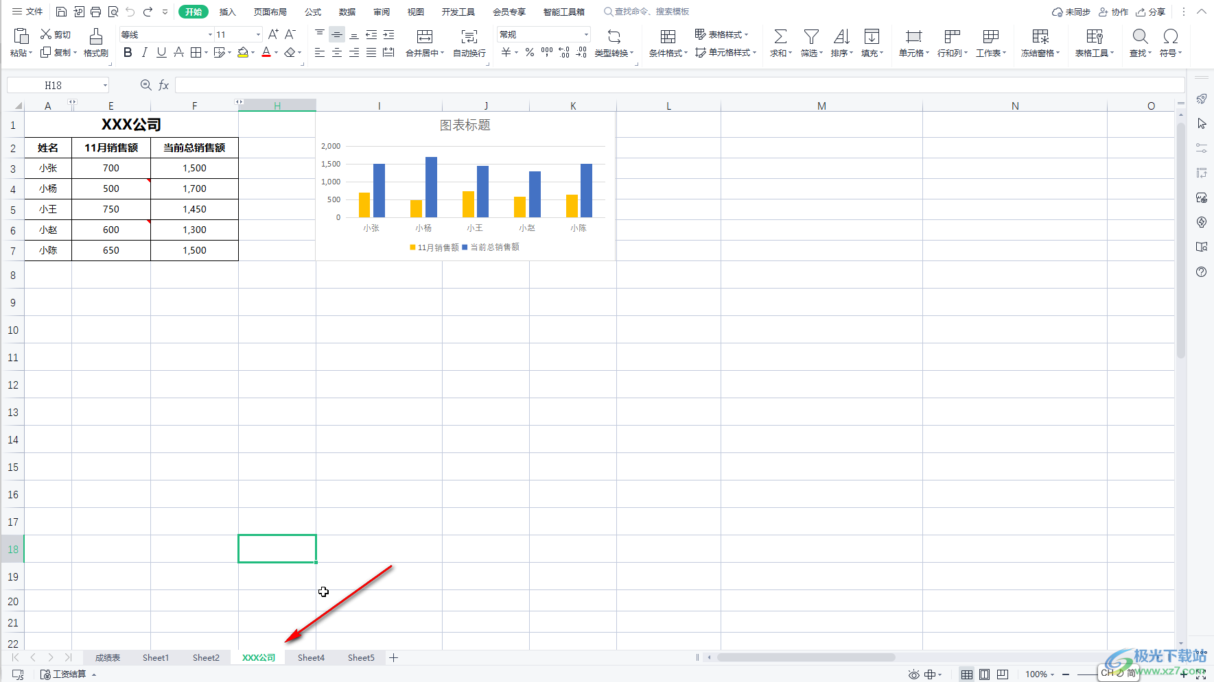 ​WPS Excel修改sheet工作表名字的方法教程