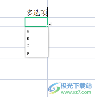 ​wps表格的单元格设置几个固定选项的教程