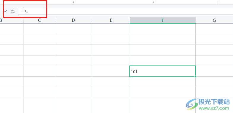 ​wps表格输入01只显示1的解决教程