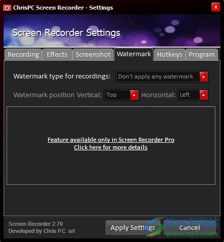 ChrisPC Screen Recorder(录屏软件)