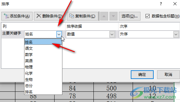 Excel表格中按姓氏笔画排序的方法教程