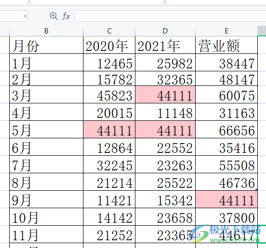 ​wps表格设置重复项的填充颜色的教程