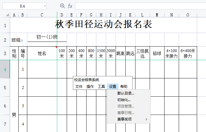 校运会自动报表系统(1)