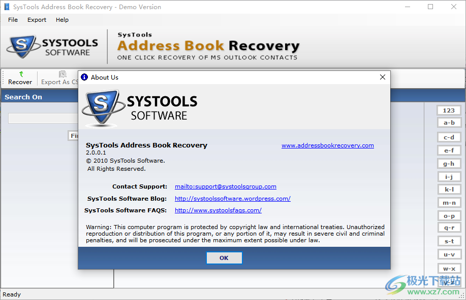 SysTools Address Book Recovery(通讯录恢复软件)