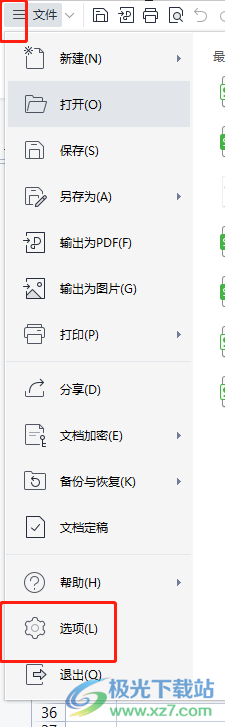 ​wps软件中显示栏的显示教程