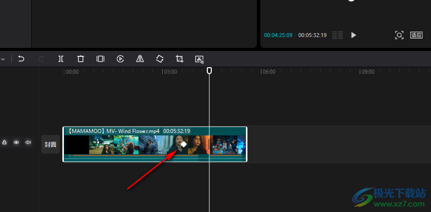 剪映在视频中添加关键帧的方法