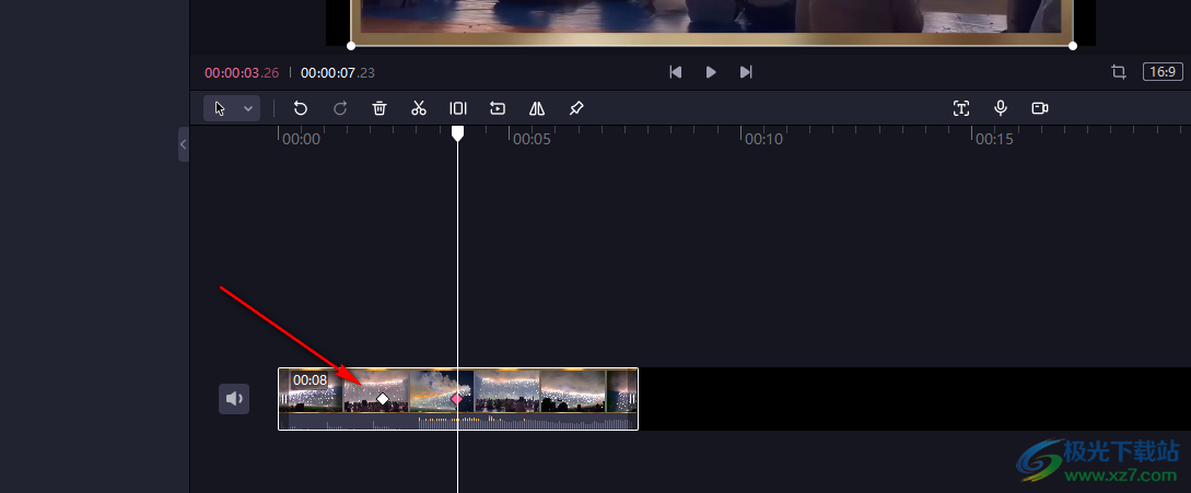 必剪在视频中添加关键帧的方法